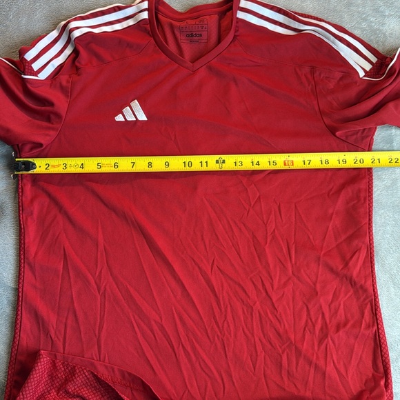 Adidas Aeroready TIRO 23 Training T-Shirt Red Size Large - Picture 11 of 12